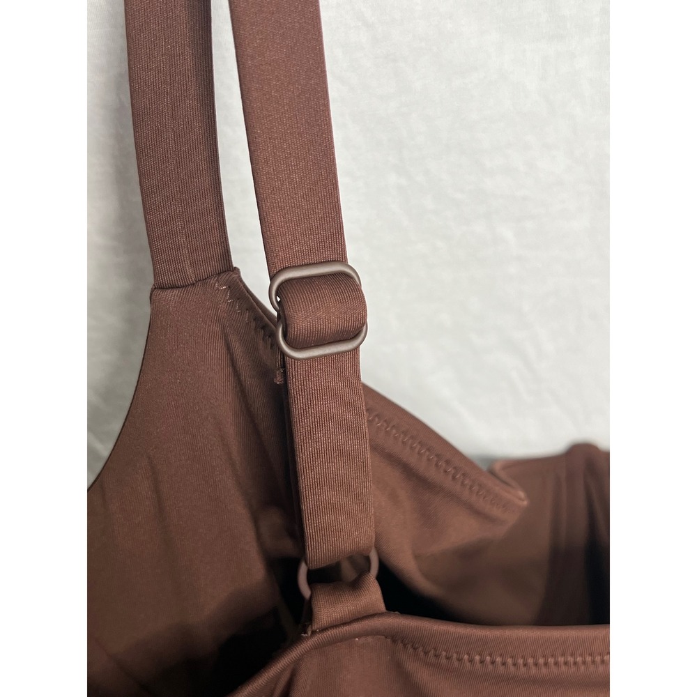 NWT Skims Sculpting Swim Ruched One Piece Bathing Suit Plus Sz 3X Cocoa Brown - Picture 10 of 11